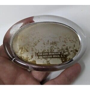 The Sand Promenade, Midland Beach,Staten Island, NY, Old Postcard Paperweight